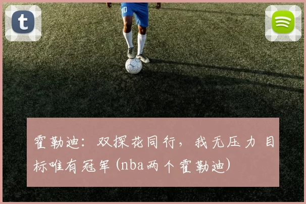 霍勒迪：双探花同行，我无压力 目标唯有冠军(nba两个霍勒迪)